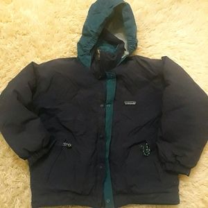 Patagonia coat boys 10 hooded jacket zip up winter